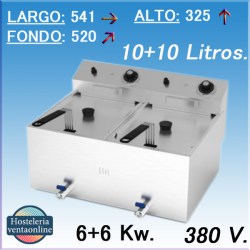 HR FAINCA Freidora Eléctrica FD10L10LTRIFC